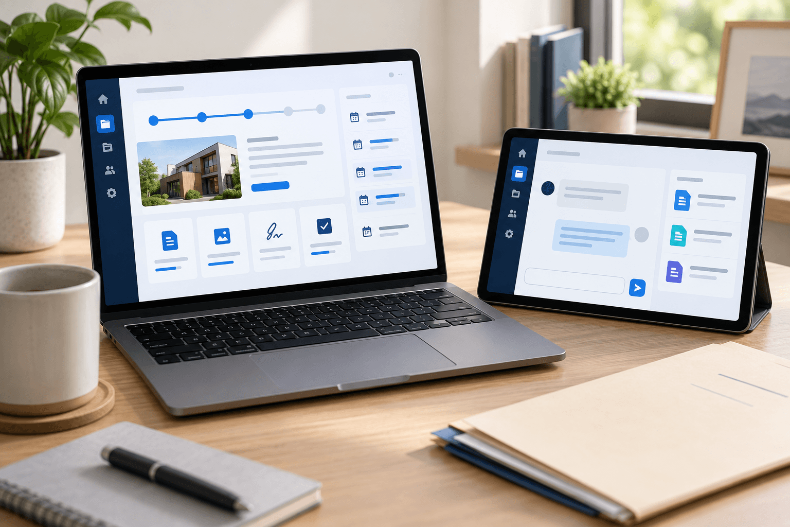 Customer update portal example