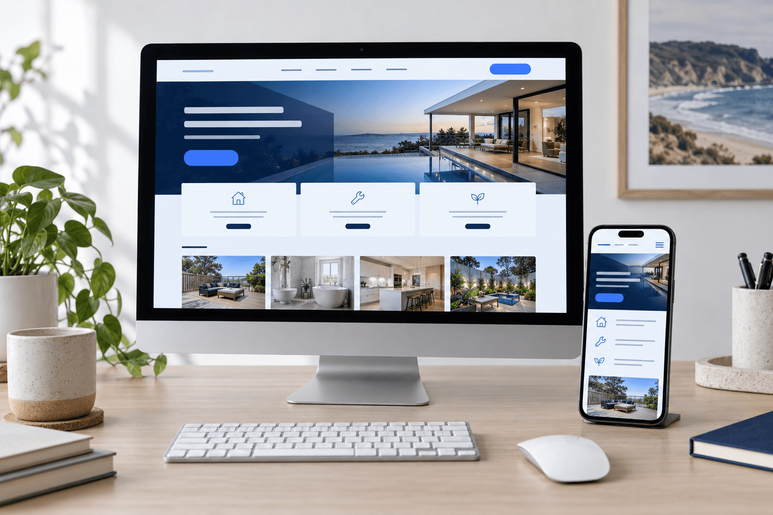 Local service website example